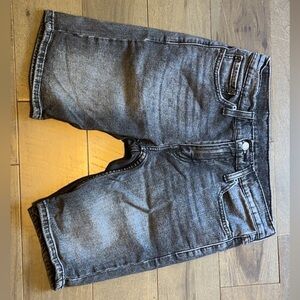 Men's Black Denim Shorts
